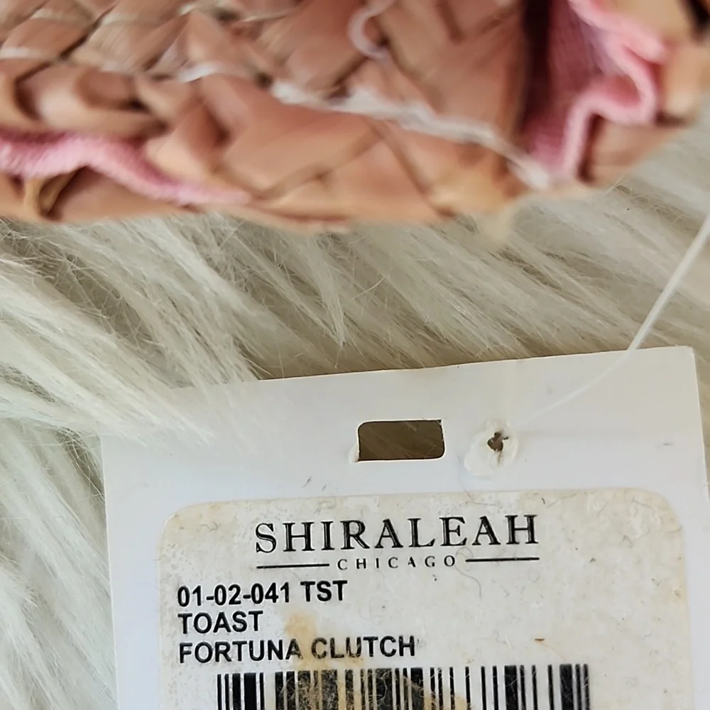 NWT SHIRALEAH FORTUNA STRAW CLUTCH - Picture 7 of 11